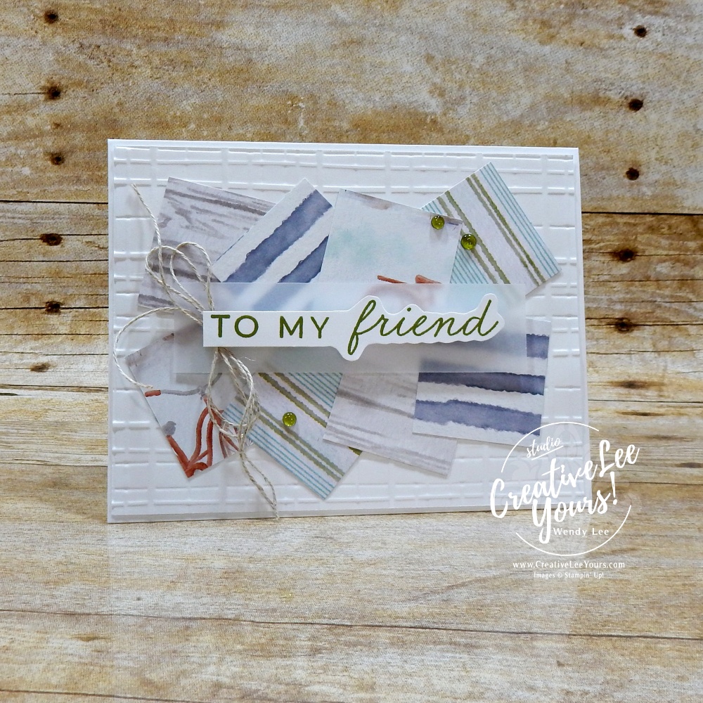 Three handmade birthday cards featuring mixed Designer Series Paper patterns, embossed backgrounds, and coordinating sentiments created from one simple card layout.