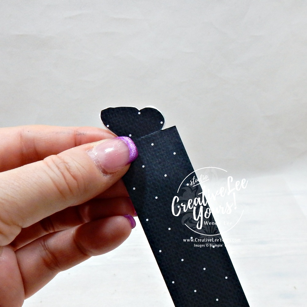 Handmade butterfly bookmark folded flat before placing into a book