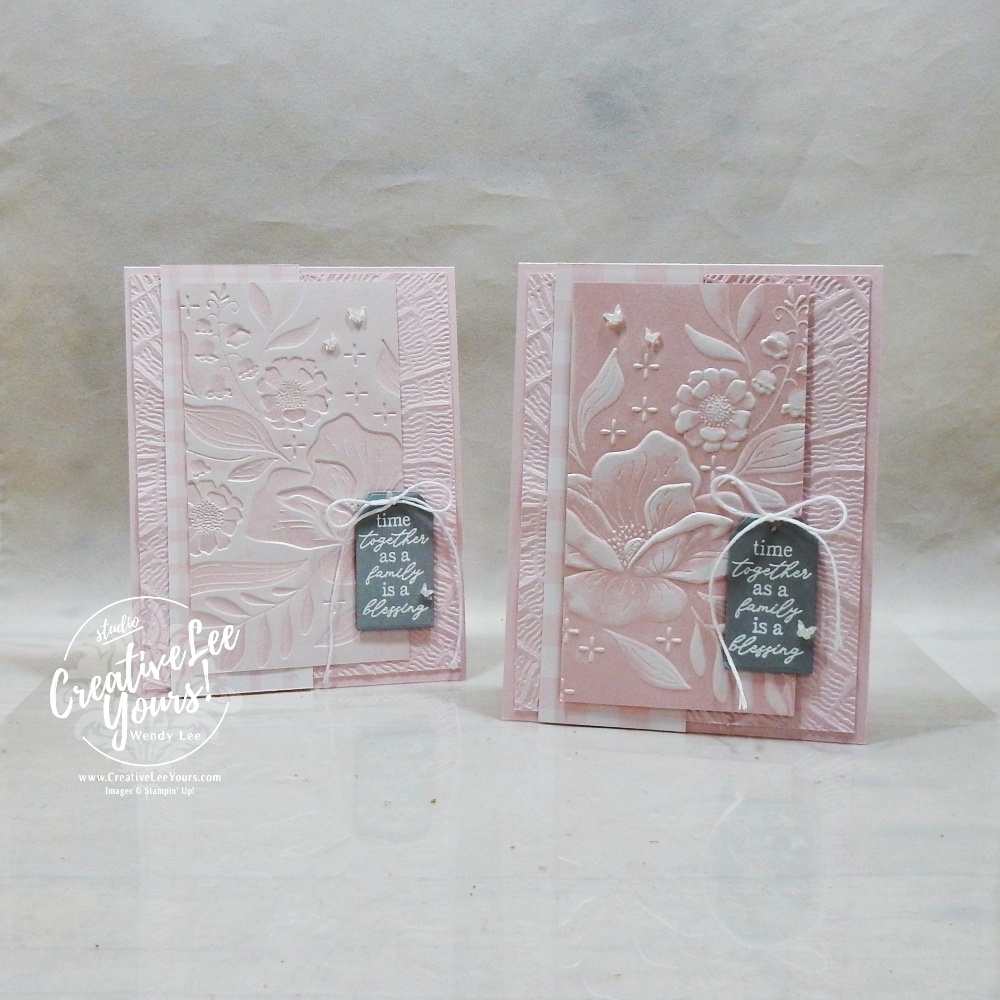 Embossed and debossed cardstock showing two ways to highlight an embossing folder design with white ink